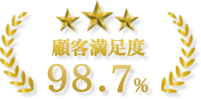 上野伐採は顧客満足度98.7％